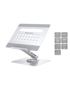Conceptronic DONN27G soporte para ordenador portátil Plata