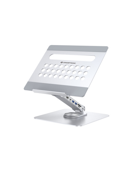 Conceptronic DONN27G soporte para ordenador portátil Plata