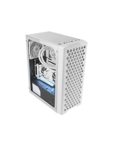 Mars Gaming MC-iPRO, Caja Profesional ATX, Rejilla Frontal de Malla 3D, Ventana Lateral Cristal Templado, Ventilador FDB