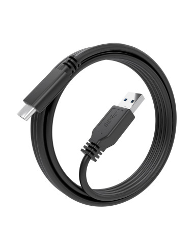 AISENS Cable USB 3.1 Gen2 10Gbps 3A, Tipo USB-C M-A M, Negro, 2.0m