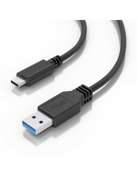 AISENS Cable USB 3.1 Gen2 10Gbps 3A, Tipo USB-C M-A M, Negro, 2.0m