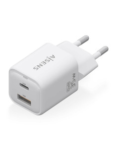 AISENS Cargador Gan 35W, 1xUSB-C PD3.0 QC4.0, 1xUSB-A QC3.0, Blanco 2