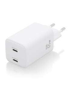 AISENS Cargador Gan 65W, 2xUSB-C PD3.0 QD4.0, Blanco 2