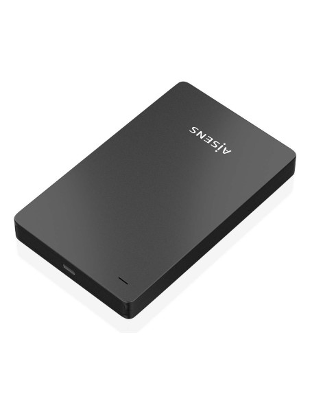 AISENS Caja Externa 2.5″ 9.5mm SATA a USB-C USB3.1 Gen1, Negra
