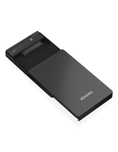 AISENS Caja Externa 2.5″ 9.5mm SATA a USB-C USB3.1 Gen1, Negra