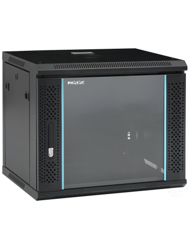 Phasak PHO 2109 armario rack 9U Bastidor de pared Negro