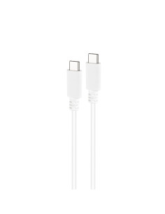 Nanocable Cable USB 2.0 3A, tipo USB-C M-USB-C M, Blanco, 1 m 2