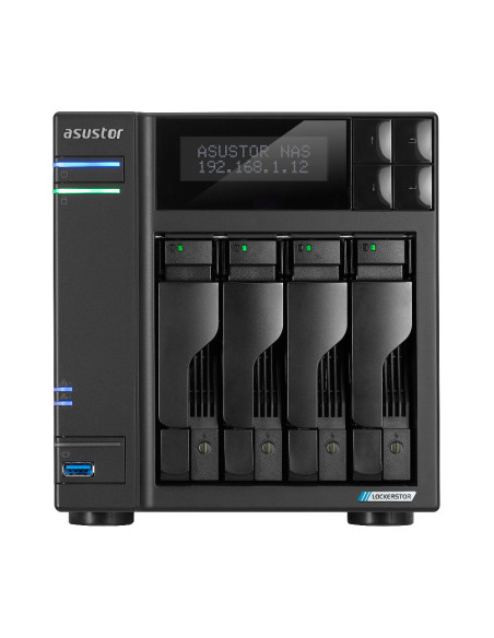 Asustor LOCKERSTOR 4 Gen2 (AS6704T) NAS Escritorio Intel® Celeron® N N5105 4 GB DDR4 0 TB ADM Negro