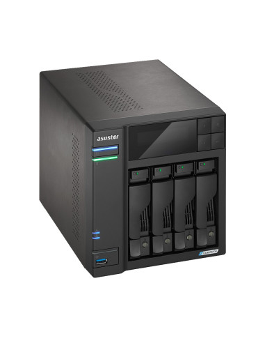 Asustor LOCKERSTOR 4 Gen2 (AS6704T) NAS Escritorio Intel® Celeron® N N5105 4 GB DDR4 0 TB ADM Negro
