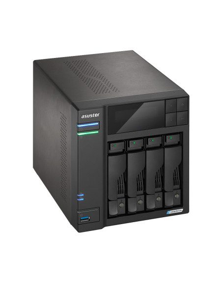 Asustor LOCKERSTOR 4 Gen2 (AS6704T) NAS Escritorio Intel® Celeron® N N5105 4 GB DDR4 0 TB ADM Negro