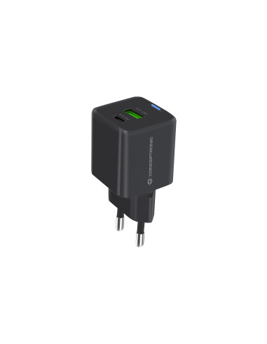 Conceptronic ALTHEA16B cargador de dispositivo móvil Universal Negro Corriente alterna Carga rápida Interior