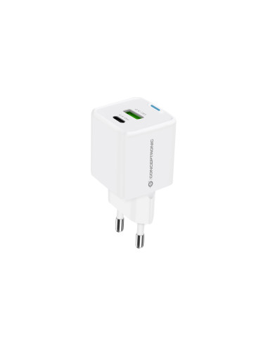 Conceptronic ALTHEA16W cargador de dispositivo móvil Universal Blanco Corriente alterna Carga rápida Interior