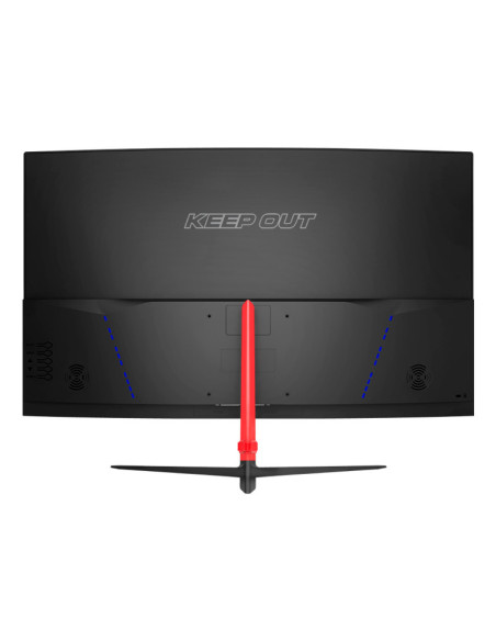 KeepOut XGM27PRO+V3 pantalla para PC 68,6 cm (27") 1920 x 1080 Pixeles Full HD Negro, Rojo
