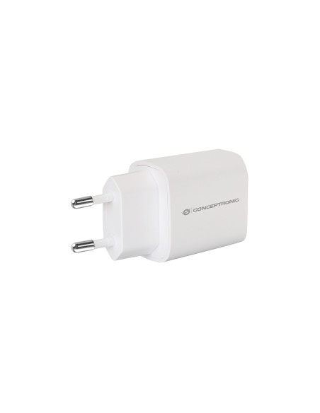 Conceptronic ALTHEA14W cargador de dispositivo móvil Universal Blanco Corriente alterna Carga rápida Interior