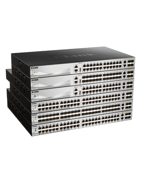 D-Link DGS-3130-30PS E switch Gestionado L3 Gigabit Ethernet (10 100 1000) Energía sobre Ethernet (PoE) Gris