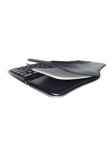 CHERRY KC 4500 ERGO teclado Universal USB QWERTY Inglés de EE. UU. Negro