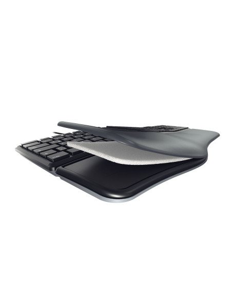 CHERRY KC 4500 ERGO teclado Universal USB QWERTY Inglés de EE. UU. Negro