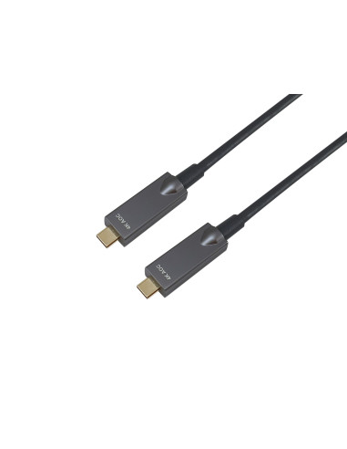 Equip 119462 Cable óptico activo USB-C a C, M M, 10m, PD 60W, 4K 60Hz, 10Gbps, Vídeo+Datos+PD