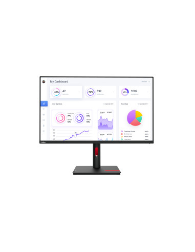 Lenovo ThinkVision T32p-30 pantalla para PC 80 cm (31.5") 3840 x 2160 Pixeles 4K Ultra HD LED Negro