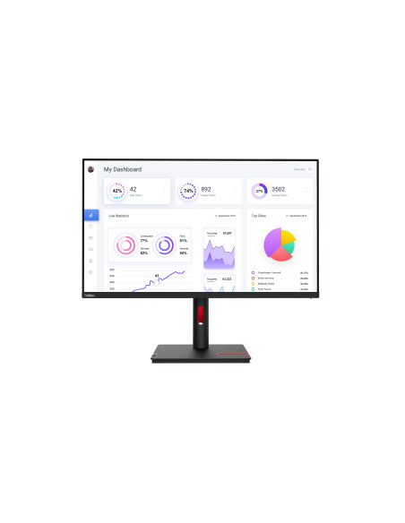 Lenovo ThinkVision T32p-30 pantalla para PC 80 cm (31.5") 3840 x 2160 Pixeles 4K Ultra HD LED Negro