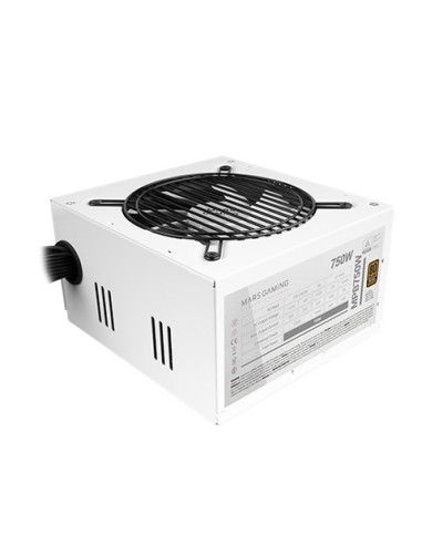 Mars Gaming MPB750, Fuente Alimentación PC 750W ATX, 6 Años Garantía, 80Plus Bronze 230V EU, 90% Eficiencia, Ventilador FDB
