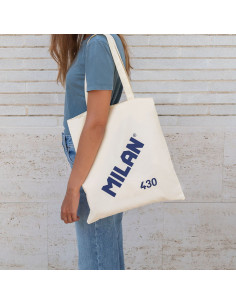 Milan 62101SNCBG bolsa de compras Beige Bolso grande 2