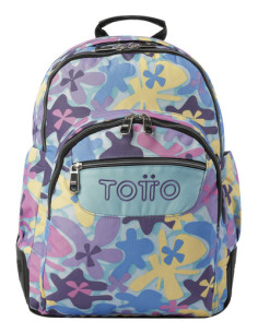 Totto Rayol mochila Mochila escolar Multicolor Poliéster, Caucho