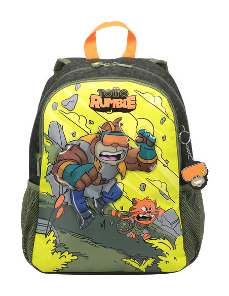 Totto Brawlmaster M mochila Mochila escolar Multicolor Poliéster, Cloruro de polivinilo (PVC)