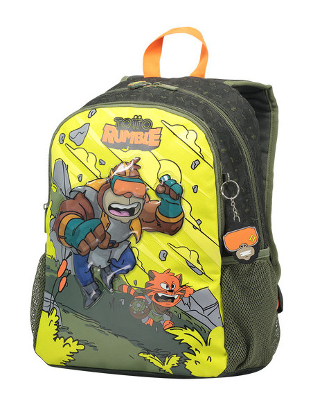 Totto Brawlmaster M mochila Mochila escolar Multicolor Poliéster, Cloruro de polivinilo (PVC)