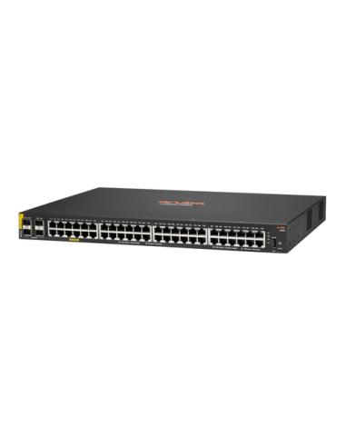 HPE Aruba Networking CX 6000 48G Class4 PoE 4SFP 370W Gestionado L3 Gigabit Ethernet (10/100/1000) Energía sobre Ethernet (PoE) 
