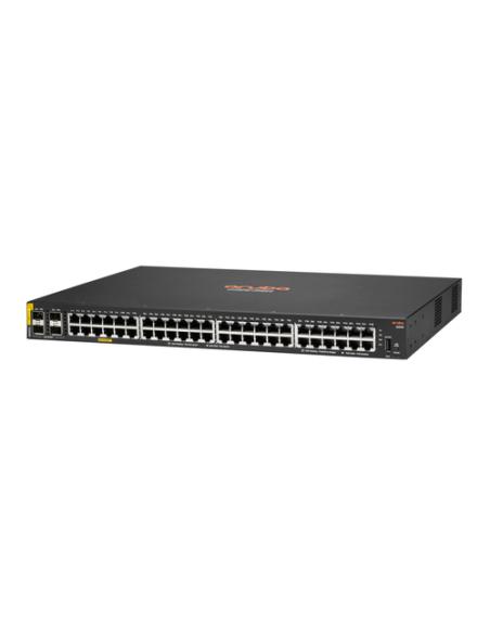 HPE Aruba Networking CX 6000 48G Class4 PoE 4SFP 370W Gestionado L3 Gigabit Ethernet (10/100/1000) Energía sobre Ethernet (PoE) 