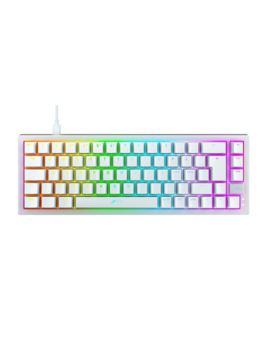 CHERRY XTRFY K5 COMPACT RGB teclado Juego USB QWERTY Español Negro, Blanco