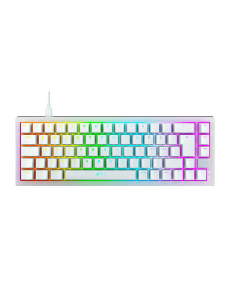 CHERRY XTRFY K5 COMPACT RGB teclado Juego USB QWERTY Español Negro, Blanco