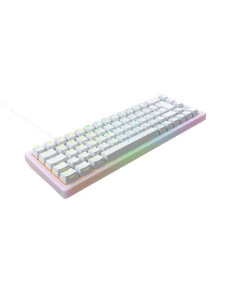 CHERRY XTRFY K5 COMPACT RGB teclado Juego USB QWERTY Español Negro, Blanco