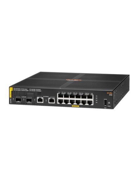 HPE Aruba Networking 6100 12G Class4 PoE 2G/2SFP+ 139W Gestionado L3 Gigabit Ethernet (10/100/1000) Energía sobre Ethernet (PoE)