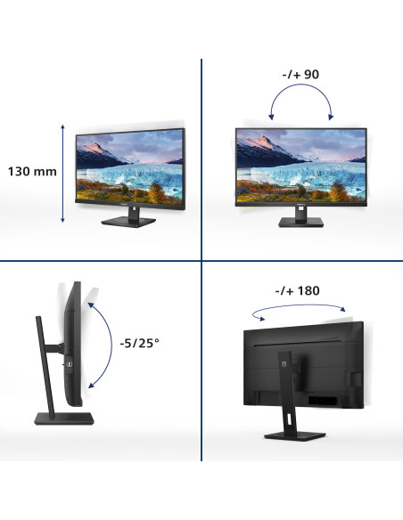 Philips S Line 273S1 00 pantalla para PC 68,6 cm (27") 1920 x 1080 Pixeles Full HD LCD Negro