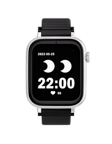 SaveFamily Save Family PLUS SmartWatch con GPS y llamada Blanco Correa Tela Negra NO INCLUYE SIM