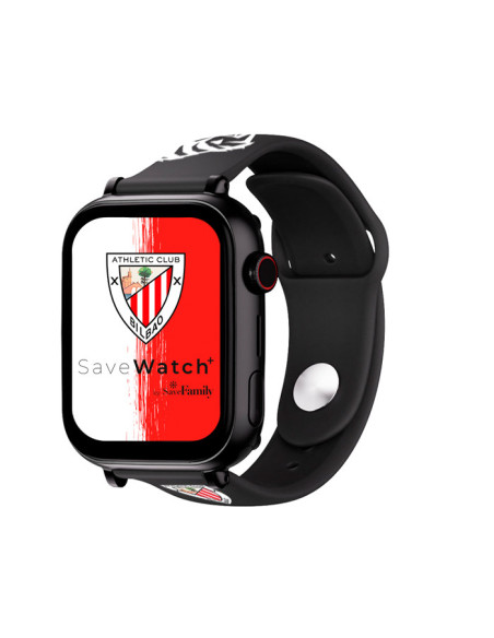 SaveFamily Save Family PLUS SmartWatch Ed. Athletic Club Bilbao con GPS y llamada Negro Correa Silicona Negra NO INCLUYE SIM