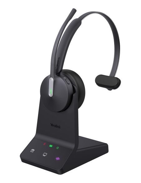 Yealink WH64 Mono UC Auriculares Inalámbrico Diadema Oficina Centro de llamadas USB Tipo C Bluetooth Negro