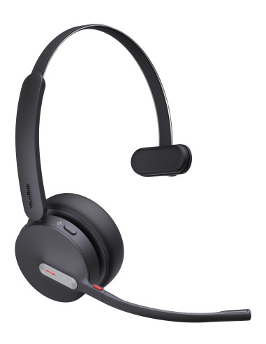 Yealink WH64 Mono UC Auriculares Inalámbrico Diadema Oficina Centro de llamadas USB Tipo C Bluetooth Negro