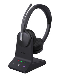 Yealink WH64 Dual UC Auriculares Inalámbrico Diadema Oficina Centro de llamadas USB Tipo C Bluetooth Negro