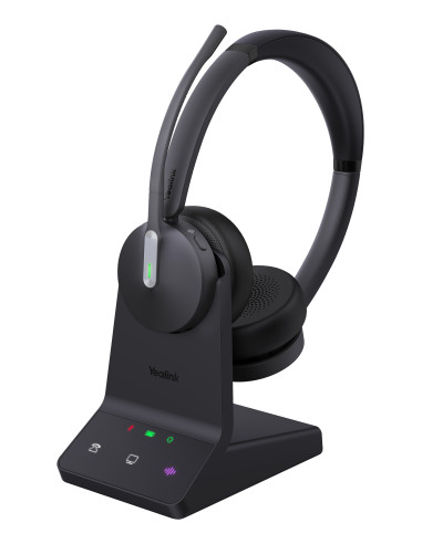 Yealink WH64 Dual UC Auriculares Inalámbrico Diadema Oficina Centro de llamadas USB Tipo C Bluetooth Negro