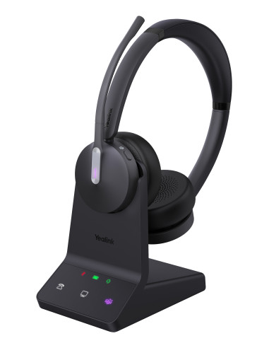 Yealink WH64 Dual Teams Auriculares Inalámbrico Diadema Oficina Centro de llamadas USB Tipo C Bluetooth Negro