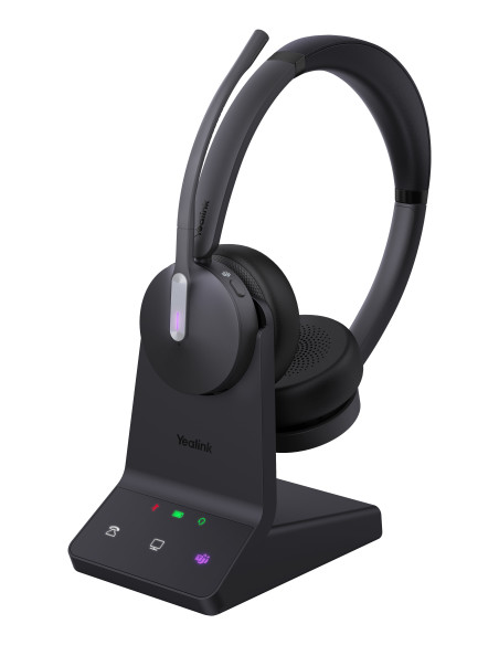 Yealink WH64 Dual Teams Auriculares Inalámbrico Diadema Oficina Centro de llamadas USB Tipo C Bluetooth Negro