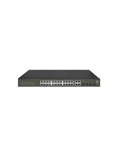 LevelOne GES-2128P switch Gestionado L2 Gigabit Ethernet (10 100 1000) Energía sobre Ethernet (PoE) Negro