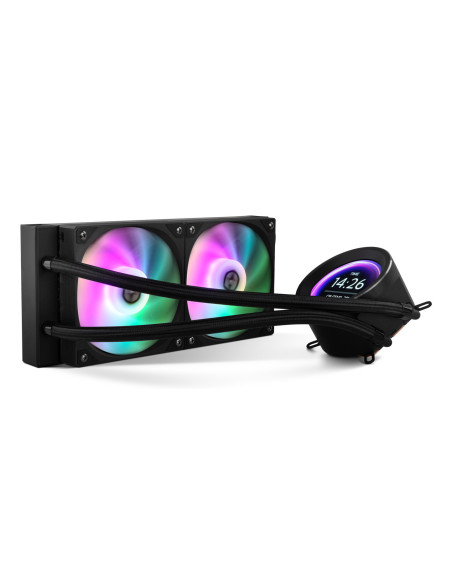 NOX Hummer X-240 LCD Procesador Refrigerador de aire 12 cm Negro 1 pieza(s)