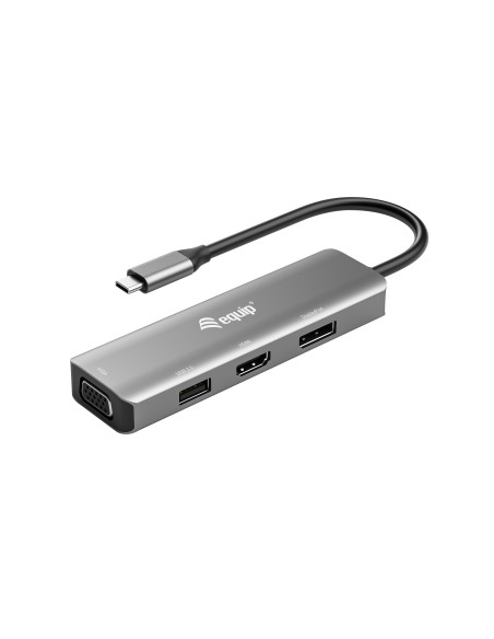 Equip Adaptador USB-C a HDMI DisplayPort VGA USB