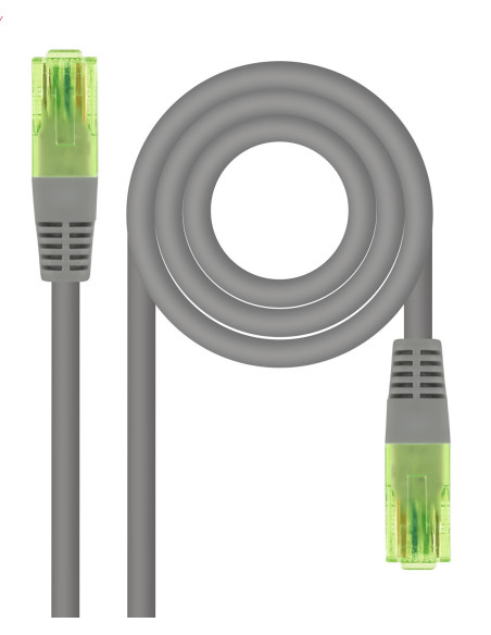 Nanocable Cable de Red Latiguillo RJ45 CAT.6 UTP AWG26 CCA, Gris, 15 m
