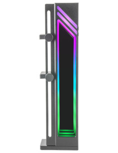 Mars Gaming MCA-GCB, Soporte para Tarjeta Gráfica, Iluminación ARGB Infinity Mirror, Soporte GPU con Sincronización ARGB, Base