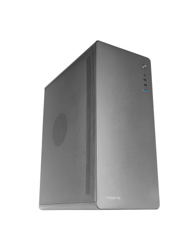 Tacens ENSIS, Caja PC ATX, Diseño Completamente Metálico, Estructura Robusta Ultrarresistente, Semitorre con Ventilador 120mm
